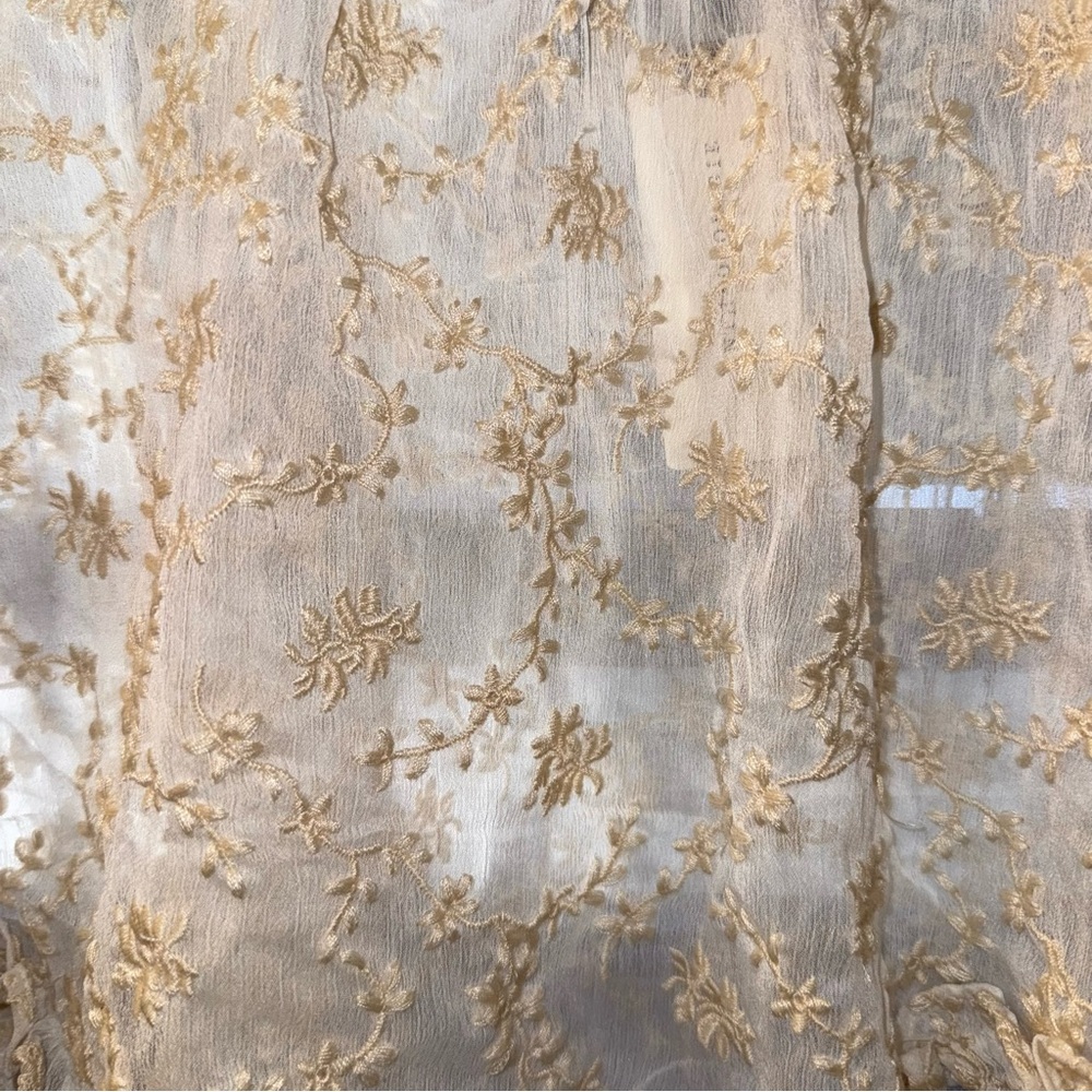 NWT $68 Anthropologie Ivory-Colored Lace Detailing Mini Pull-On Skirt XS - Picture 8 of 9